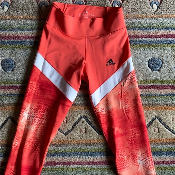 adidas Pants - Pink snakeskin adidas leggings
